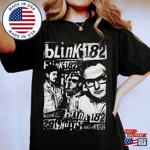 182 World Tour Shirt Retro Blink Tee Band Classic